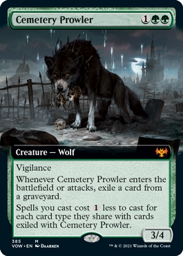 Cemetery Prowler Innistrad- Crimson Vow Bordless